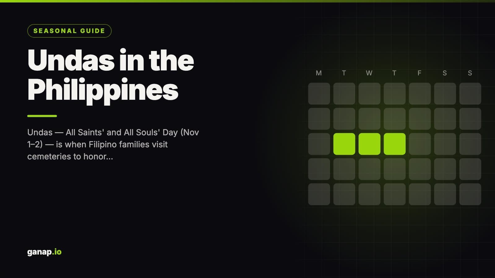 Undas in the Philippines: All Saints' & All Souls' Day Traditions